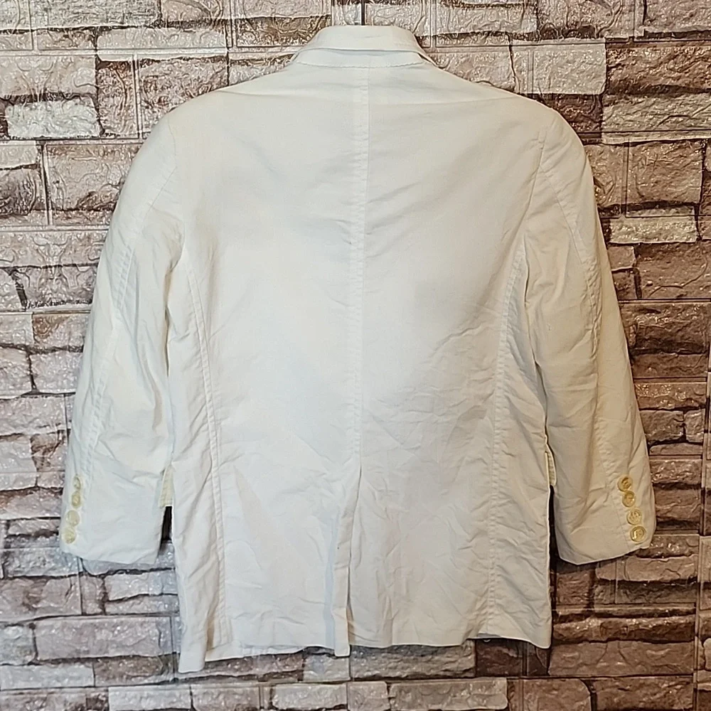 Ralph Lauren Boys White Blazer with Front Logo